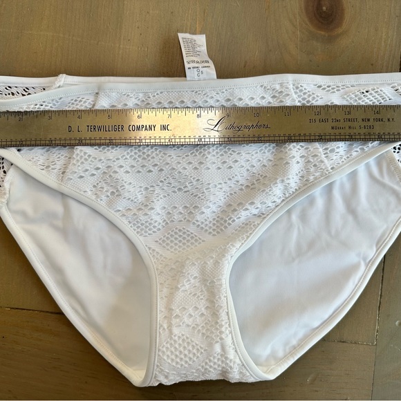 Freya WHITE Sundance Crochet Brief Bikini Swim Bottom, L Large - Picture 7 of 10